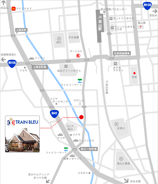 �g�����u���[�ւ̒n�}